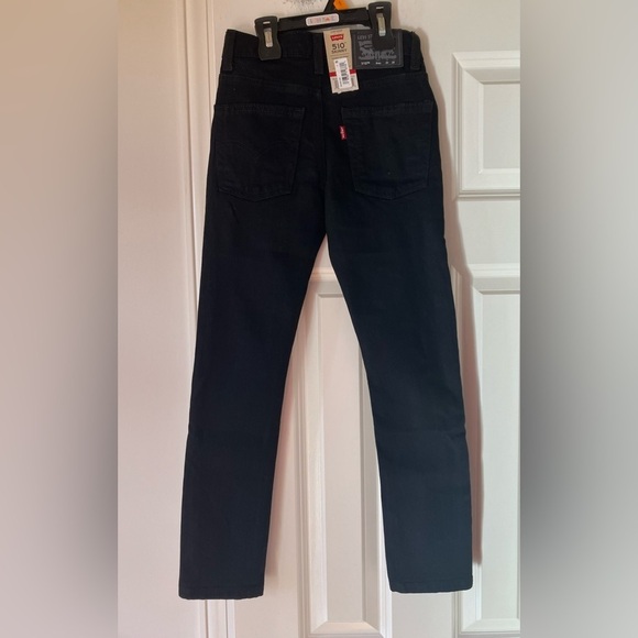NWT Boy’s 510 Levi’s Performance Black Mid Rise Skinny Denim Jeans - Picture 11 of 13
